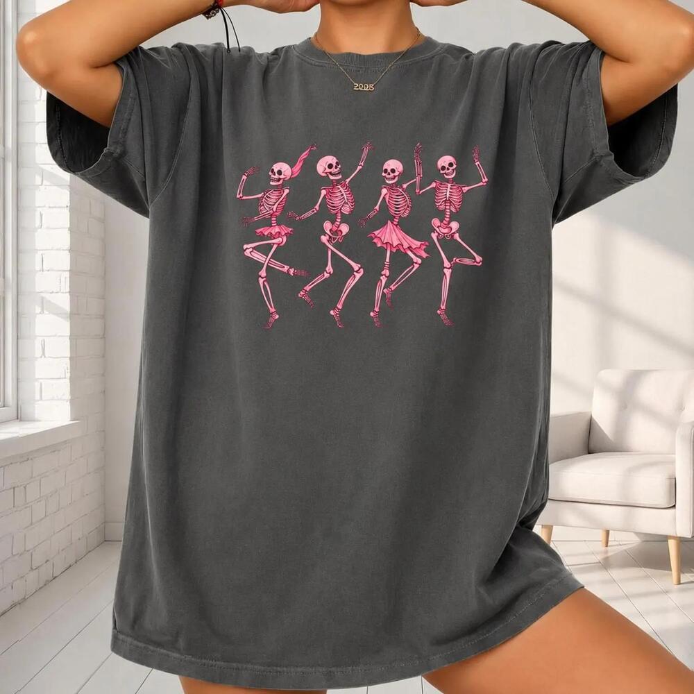 Dancing Skeleton Shirt, Skeleton Halloween Tee,Skeleton Halloween